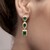 Orecchini in argento con Smeraldo Zambia (Gems en Vogue)