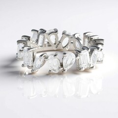 Anello in argento con Topazio Bianco