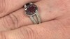 Anillo en plata con Zircón rosado