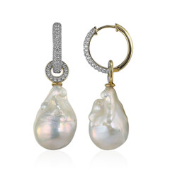 Orecchini in oro con Perla di Acqua Dolce (TPC)