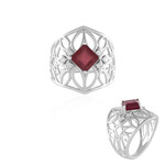 Zilveren ring met een Madagaskar Robijn (de Melo Essence)