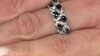 Anillo en oro con Zafiro azul Ceylon (CIRARI)