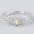 Bague en argent et Pierre soleil lunaire