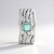 Ciondolo in argento con Smeraldo Color Paraiba (SAELOCANA)