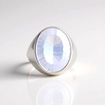 Anello in argento con Quarzo Blue Moon