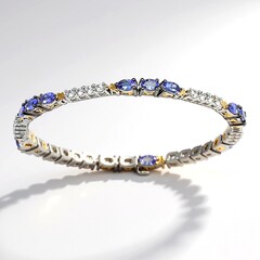 Bracciale in argento con Tanzanite