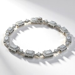 Bracciale in argento con Topazio Bianco
