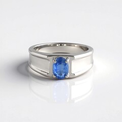 Anello in argento con Cianite del Nepal