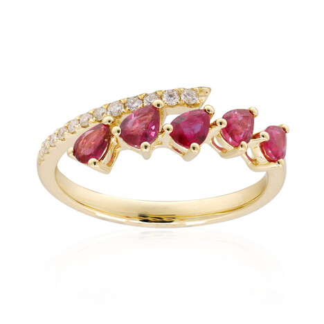 18K AAA Mozambique Ruby Gold Ring (CIRARI)