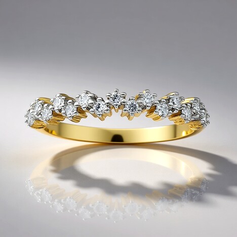 Anello in oro con Diamante SI1 (G) (Annette)