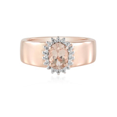 Anillo en plata con Morganita