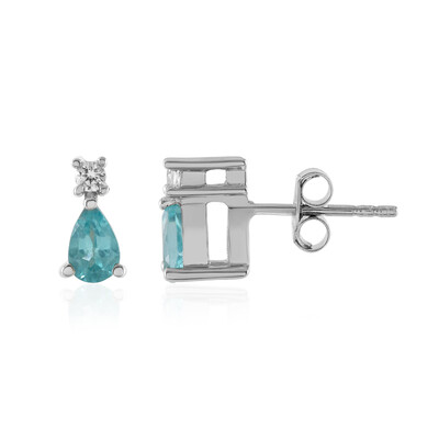 Orecchini in argento con Apatite Blu
