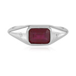 Anillo en plata con Rubí de Madagascar