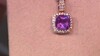 Colgante en plata con Amatista de Uruguay (de Melo)