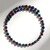Collier ras du cou en acier et Perles de culture d’eau douce noires (Riya)