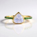 Anello in argento con Quarzo Blue Moon