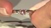 Bague en argent et Zircon acajou