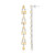 Boucles d'oreilles en argent et Citrine
