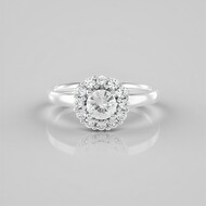 Anello in argento con Zircone