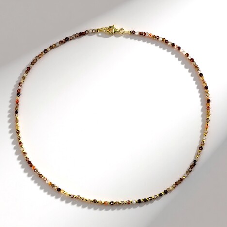 Collana in argento con Zircone Fancy (Riya)