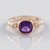 Anello in argento con Ametista