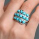 Bague en argent et Turquoise Sleeping Beauty (Faszination Türkis)