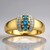 Anello in oro con Haüyne