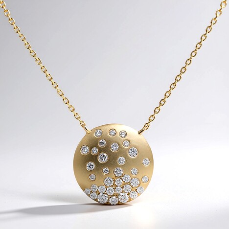 Collana in oro con Diamante SI1 (H) (CIRARI)