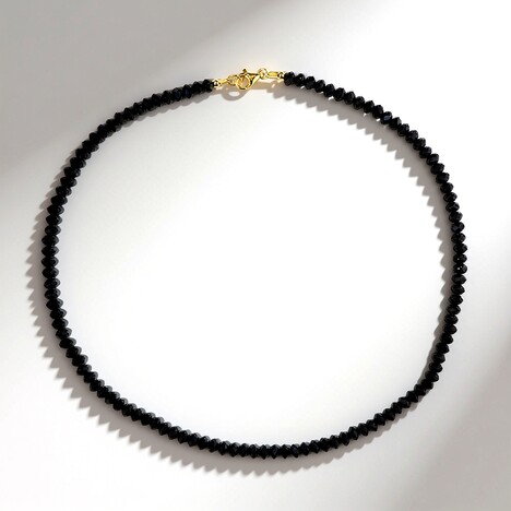 Collana in argento con Spinello Nero