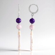 White Freshwater Pearl Silver Earrings (Riya)