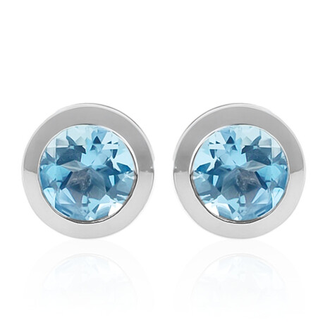 Zilveren oorbellen met Marambaia-topaasstenen