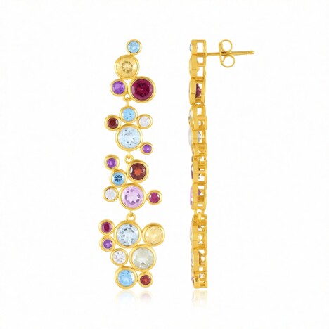 Orecchini in argento con Ametista Verde (de Melo Essence)