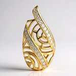 Pendentif en argent et Zircon (MONOSONO COLLECTION)