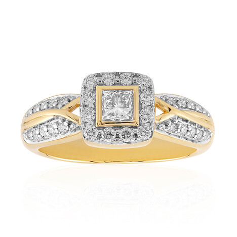 Anillo en oro con Diamante IF (D) (Annette)