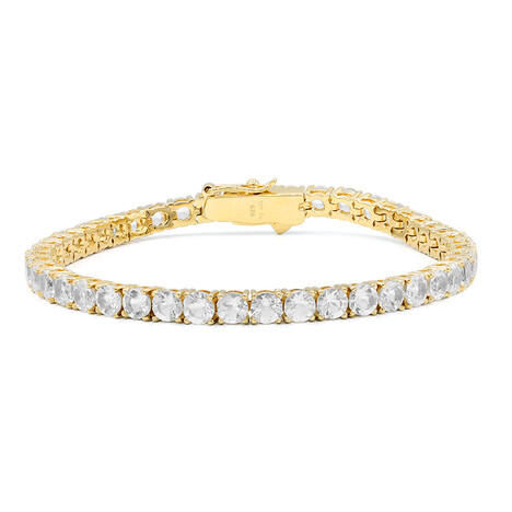 Bracciale in argento con Topazio Bianco