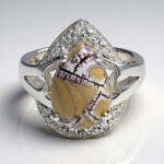 Anello in argento con Diaspro Dentritico Sonora