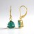 Orecchini in argento con Fluorite Verde