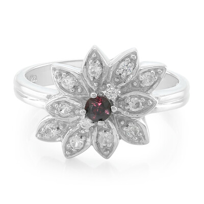Bague en argent et Rubis du Malawi