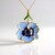 Collana in argento con Zaffiro Blu del Madagascar (Adela Silber)