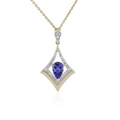 Collier en or et Tanzanite AAA (de Melo)