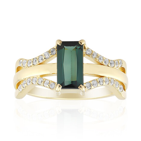 Anello in argento con Indicolite (Adela Silber)