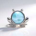Ciondolo in argento con Larimar