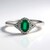 Anello in oro con Smeraldo Zambia AAA