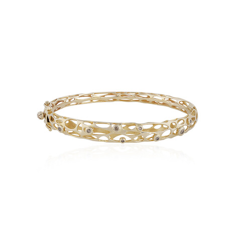 I1 Champagner-Brillant-Goldarmreif (Ornaments by de Melo)