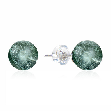 Orecchini in argento con Fluorite Verde