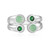 Zilveren ring met chrysopraasstenen (KM by Juwelo)