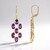 Orecchini in argento con Ametista (KM by Juwelo)