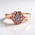 Bague en argent et Labradorite rose de Maniry