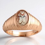Anello in argento con Morganite Brasiliana
