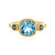 Bague en argent et Topaze bleu ciel